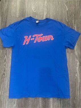 Houston Rockets Gildan Royal Blue H-Town Graphic Tshirt